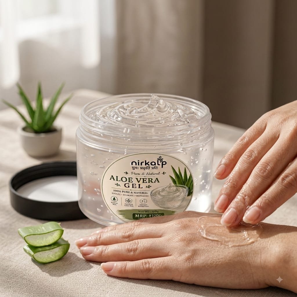 Nirkalp Aloe Vera Gel for refreshing and hydrating skin care