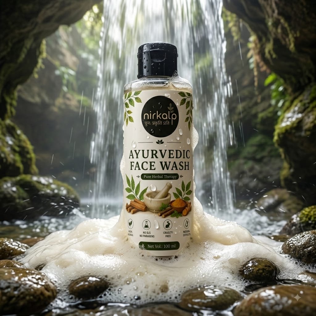 Nirkalp Ayurvedic Face Wash for herbal skin care